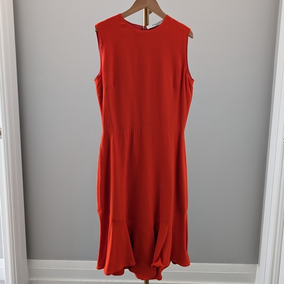 Givenchy Orange Crew Neck Midi Length Dress - Picture 6 of 7